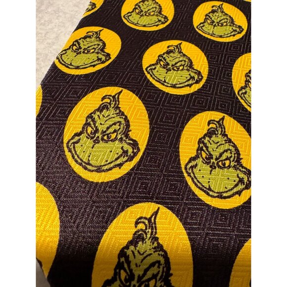💚🎄 Dr. Seuss The Grinch Christmas Necktie 🎄💚 - Picture 6 of 6